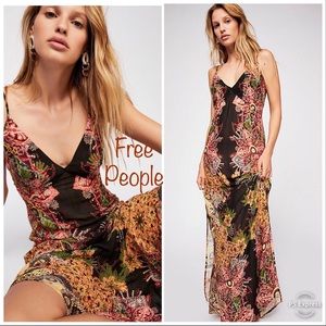 FREE PEOPLE Wildflower Printed Maxi Slip Dress